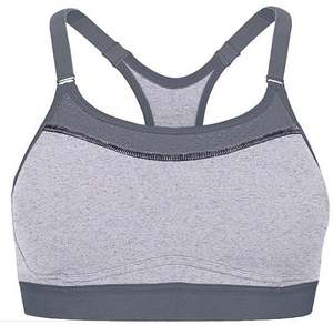 Soutien-gorge de sport Plus Idia pour femme, grande taille, dos nageur, col en U – Léger, en Spandex/Nylon, séchage rapide, évacuation de l'humidité, maintien léger - Product Image 2