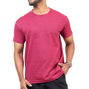 Camiseta de Hombre de Algodón Peinado 100% de Alta Calidad, Tejido de Punto Grueso, Venta al por Mayor, Estilo Urbano, con Logotipo Personalizado Impreso, Manga Corta - Product Image 2