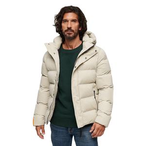 Blouson d'hiver matelassé en toile enduite pour homme, coupe-vent, à séchage rapide, écologique, respirant, avec fermeture éclair, service OEM - Product Image 1