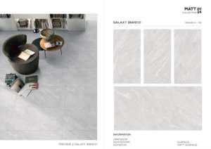 Carreaux de porcelaine très demandés, finition mate, en format 60x120cm, 600x1200mm, 24x48, pour applications intérieures haut de gamme - Product Image 5