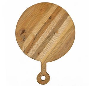 Round <b>Paddle</b> Chopping Board with Handle Smooth Thick Surface Ideal for Cutting Serving <b>Pizza</b> and Stylish Kitchen Display - Product Image 1