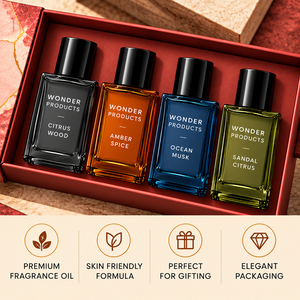 Coffret Cadeau d'Huiles de Parfum Roll-On OEM/ODM 4 Pièces, Fragrance Fraîche Personnalisable Unisexe, Marque Privée avec Designs d'Emballage Personnalisables - Product Image 5