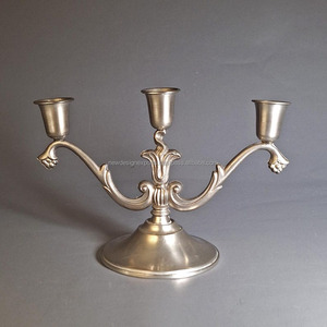 Candelabro de Metal Fundido de Alta Resistencia con 3 Luces • Decoración de Lujo para Bodas, Banquetes y Eventos - Product Image 4