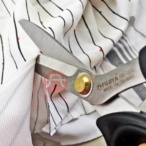 Ciseaux de tailleur industriels FUJIYA de haute qualité en acier inoxydable 420 J2, précision, best-seller, bord lisse, modèle noir Taiwan - Product Image 4