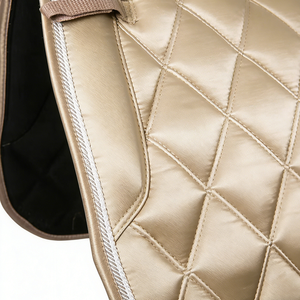 <b>Equestrian</b> Supplier Custom Made Foam Filled Satin Horse Saddle Pads for -Cob-Full Size English Dressage - Product Image 6