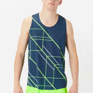 Maillots d'entraînement sublimés sur mesure, couleurs vives sans décoloration, uniformes d'athlétisme, toucher doux, séchage rapide, gilets de course - Product Image 1