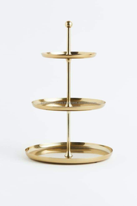 Classic <b>3</b>-<b>Tier</b> Metal <b>Cake</b> <b>Stand</b> Round Gold Design by Azora Industries for Elegant Dessert Display - Product Image 3