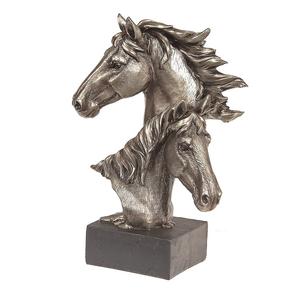 Sculpture de cheval en aluminium d'inspiration vintage, objet décoratif de collection haut de gamme pour les maisons aux thèmes patrimoniaux - Product Image 4