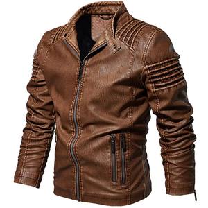 Veste en cuir de vachette véritable pour homme, design classique de motard, chaude pour l'hiver, fabrication OEM personnalisée - Product Image 5