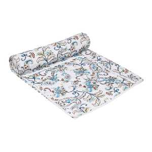 Traditional Bed Covers Cotton Dohar Printed Blanket <b>Throw</b> Cotton Soft Breathable Blanket <b>Quilt</b> Dohar Hand Block Print Dohar - Product Image 1