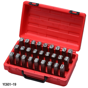 16mm 5/8 inch Steel Letter <b>Punch</b> <b>Set</b> A-Z 27pcs Cr-V 6150 HRC 58-62 Asset Tag Marking Sandblasted Finish OEM/ODM Taiwan - Product Image 4