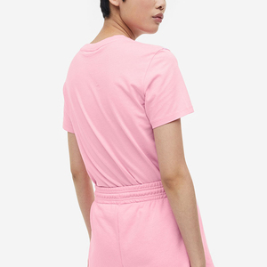 เสื้อยืดแขนยาวสีพื้นสำหรับผู้หญิง สไตล์คลาสสิก คอโอ เหมาะสำหรับออกกำลังกาย ผ้าฝ้าย ลดราคาช่วงฤดูใบไม้ร่วง - Product Image 5