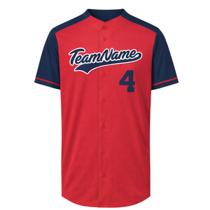 Camiseta de Béisbol Personalizada para Hombre, Posicharge, Malla, Botones Completos, Transpirable, Poliéster, Uniforme de Equipo, Suministro al por Mayor OEM - Product Image 1