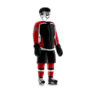 Uniforme de hockey sur glace unisexe de qualité supérieure, confortable et respirant, nouvelle arrivée avec nom d'équipe imprimé OEM - Product Image 6