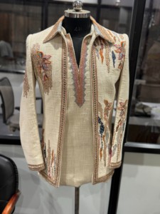 Luxury Embroidered Indo Western Sherwani for Men Designer Groom Wedding <b>Coat</b> Ethnic Wedding Suit Indian <b>Prince</b> Jacket - Product Image 3