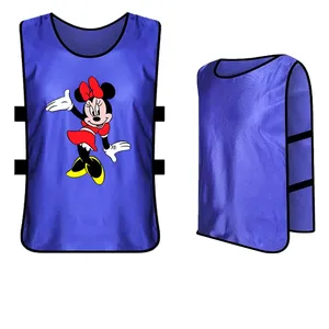 Custom Made Adults Soccer Bibs Breathable Comfortable High Quality Sports Wear Custom Logo Colors Silk <b>Screen</b> Printing - Product Image 5