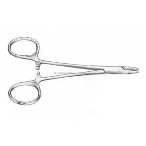 Porte-aiguilles manuels réutilisables en acier inoxydable de qualité médicale, 12,5 cm, instruments chirurgicaux de suture A-1 VERITAS Sialkot - Product Image 5