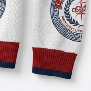 Custom Greek Apparel Sorority Fraternity Cotton Acrylic Knitted <b>Cardigan</b> <b>Sweater</b> Jacquard Computer Knitted Logo Varsity Jacket - Product Image 6