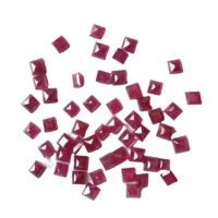 Opale naturelle chauffée facettée IGI certifiée Vivaaz Gems 3mm-4mm, taille carrée, jeu de couleurs rouge-rose, pierre du Mozambique, vente en gros de bijoux