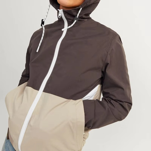 <b>Men's</b> Thick Two-Tone Windbreaker <b>Jacket</b> Full-Zip Waterproof & Breathable Eco-Friendly Sporty Winter Outdoor Casual Coat - Product Image 3