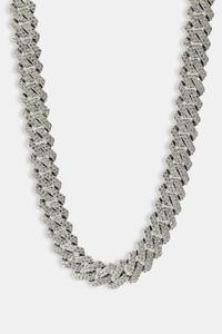 Collar de Cadena Cubana Premium con Eslabones Helados, Estilo Hip Hop Bling, Cadena Cubana con Micro Pavé - Product Image 2