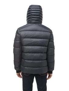 De haute Qualité Hommes Réversible Puffer Veste Bulle Manteau Rembourré Manteau OEM Logo Hommes Vers Le Bas Bulle D'hiver Noir Personnalisé Puffer Vestes - Product Image 2