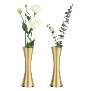 Florero cilíndrico moderno de metal, adecuado para flores frescas, flores artificiales y arreglos florales secos. - Product Image 6