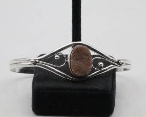 Bracelets manchette Druzy en argent allemand, bracelet manchette ouvert réglable en pierre Druzy, bijoux fantaisie en pierres précieuses pour femme - Product Image 3