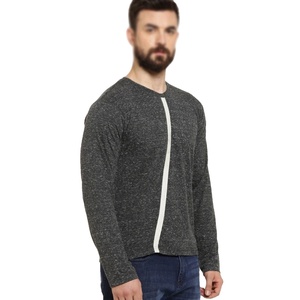 Vente en gros de t-shirts de sport unis décontractés pour hommes à manches longues activés par la sueur conception vierge col en O en microfibre - Product Image 1