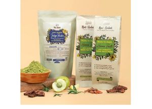 Nat Habit Pasta de Henna Lista para Aplicar y Combo de Polvo de Índigo Orgánico – Combo de Coloración Natural para Cabello Negro, Secado Rápido Post-Henna - Product Image 2