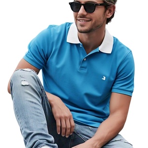 Venta al por mayor de fábrica de tallas grandes para hombre camisetas polo verano multicolor moda bordado Delgado hombres tallas grandes polos para hombre - Product Image 1