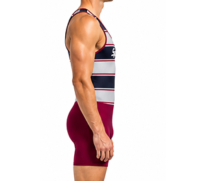 Traje de remo para hombre y mujer, traje de remo de competición de tela elástica con estampado personalizado - Product Image 2