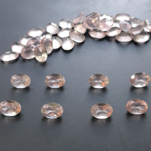 Cuarzo Rosa Natural, Corte Ovalado de 6x4MM, Gema Suelta de la Mejor Calidad para la Fabricación de Joyas - Product Image 2