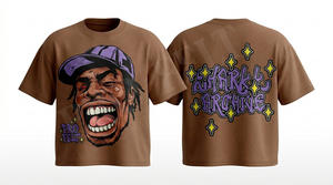 T-shirt pour homme 100% coton, style hip-hop, respirant, personnalisable, à épaules tombantes, manches courtes, tendance, élégant, vente en gros - Product Image 3