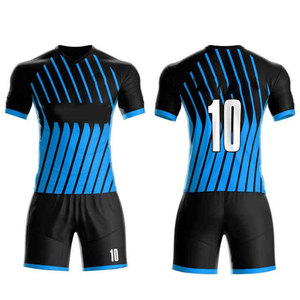 Conjunto de Camiseta de Fútbol a Rayas Negras y Amarillas para Hombre, Cuello en V, Manga Corta, Transpirable, Uniforme Ajustado, Impresión Sublimada, para Adultos, Todas las Temporadas - Product Image 6