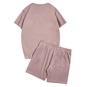 Nouvel ensemble décontracté d'été pour hommes : T-shirt à manches courtes et short – Survêtement 2 pièces de marque pour hommes - Product Image 4