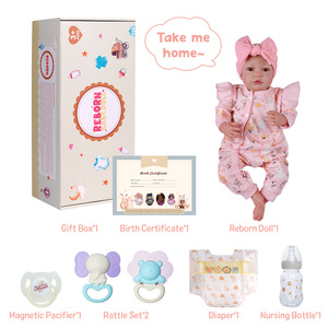 Muñeca Bebé Realista Carina de 20 Pulgadas de Babeside, Muñecas Bebé Reborn Adorables, Cuerpo de Vinilo Suave y Tela, Aspecto Realista, Venta al Por Mayor OEM - Product Image 6