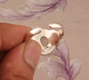 Luxury Natural Rainbow Moonstone <b>Ring</b> Elegant 925 Sterling <b>Silver</b> Gold Plated <b>Statement</b> Band - High-Quality Blue Flash <b>Ring</b> - Product Image 6