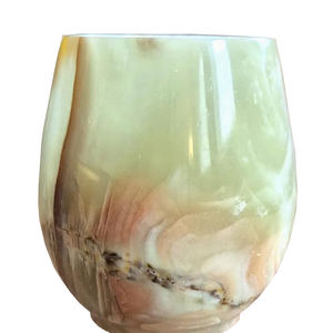 Contenedor de Vidrio con Tapa de Ónix Natural, Estilo Moderno y Antiguo, Personalizable, para Cocina o Bebidas - Product Image 3