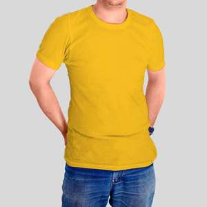 Camiseta de Manga Corta para Hombre, Cuello Redondo, Color Verde, Corte Regular, Tejido de Punto Jersey de Algodón, Estilo Casual - Product Image 6