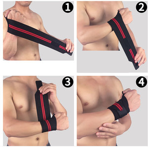 Bandes de maintien personnalisées pour poignets, pour hommes et garçons, pour la musculation, le crossfit et la gym. - Product Image 6