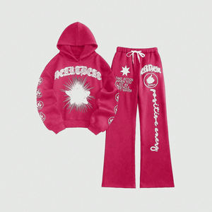 Survêtement Streetstyle délavé à l'acide 100% coton molletonné, durable, pour adultes, style urbain - Product Image 3