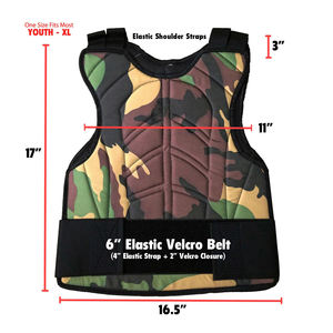 Protège-poitrine léger en cuir pour l'entraînement, de haute qualité, couleur unie, modèle 2026 - Product Image 4