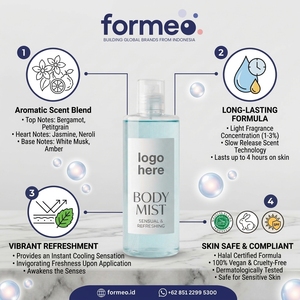 Bruma Corporal Hidratante y Refrescante de Uso Diario, con Fragancia Cálida, Dulce y Suave, de Larga Duración, Precio de Fábrica, Marca Privada OEM - Product Image 1
