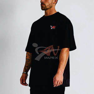 เสื้อยืดคอกลมแขนสั้นผู้ชาย ผ้าฝ้าย 200 กรัม สีพื้น เรียบง่าย สวมใส่สบาย ทรงหลวม ขายดี ดีไซน์เรียบๆ - Product Image 3