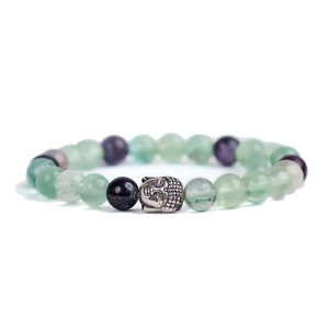 High Quality Rainbow fluorite Beads Buddha Bracelet Romantic Gift Fashion Charm Jewelry <b>for</b> <b>Men</b> Women Energy Meditation - Product Image 1