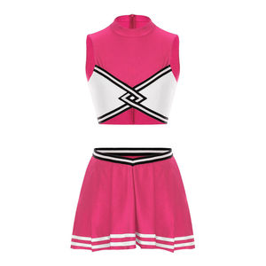New Arrival Factory Rate Made Pakistan Women Cheerleading Uniform Reversible Latest Style Sleeveless <b>Sets</b> Customizable Sale - Product Image 4