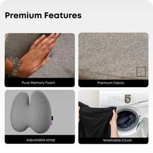 Best-seller Support dorsal de chaise de bureau ergonomique personnalisable avec rembourrage en mousse à mémoire de forme lombaire orthopédique Coccyx - Product Image 5