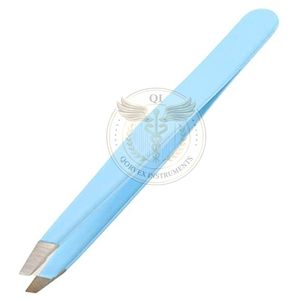 QORVEX INSTRUMENTS Eyelash Tweezers Stainless Steel <b>Smooth</b> Tip Precision Beauty <b>Tool</b> - Product Image 1