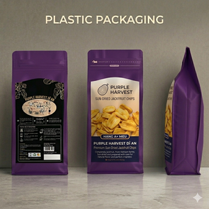 ถุงซิปล็อคแบบตั้งได้สำหรับบรรจุขนม กาแฟ ถั่ว อาหาร ผลิตจากวัสดุ PET VMPET PE กันความชื้น รับผลิตแบบ OEM ODM - Product Image 1